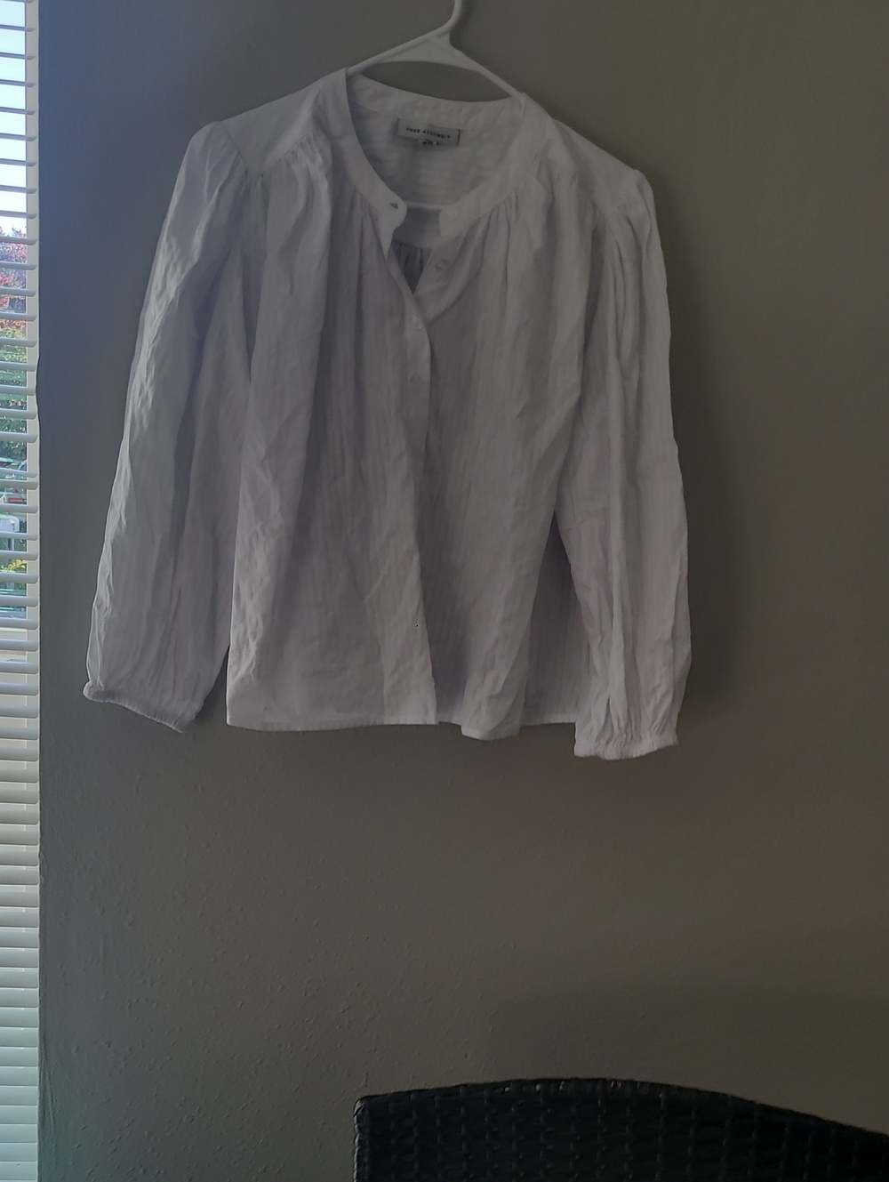 White Women's Long-Sleeve Blouse
